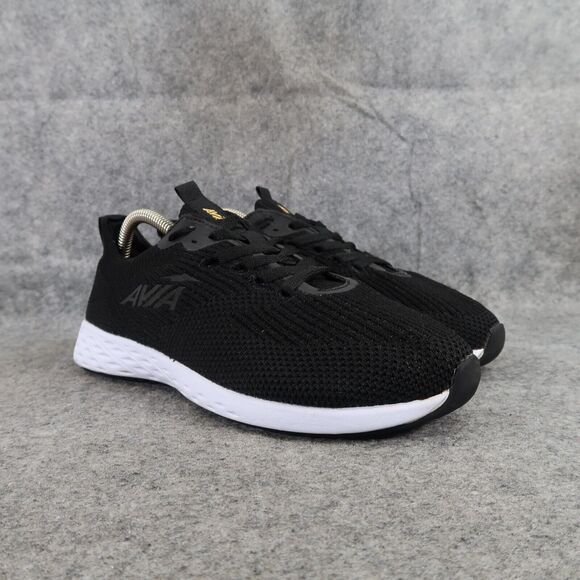 Avia Shoes Womens 8 Athletic Trainers Running Active Comfort Black Lace Up Helix - Picture 1 of 12